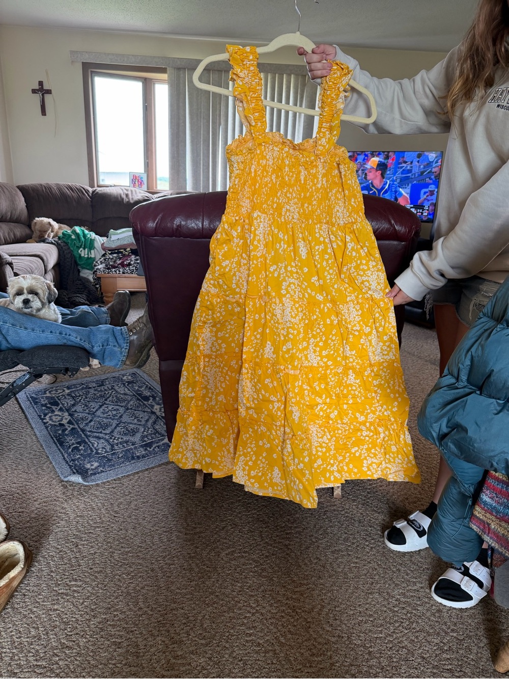 torrid Yellow Floral Midi Sundress - Picture 2 of 3